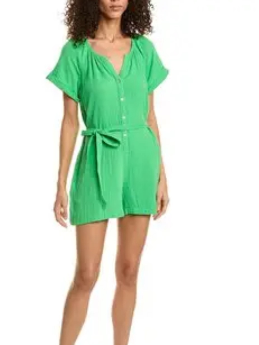 Tommy Bahama Women’s Coral Isle Short Sleeve Romper size Medium NWT Cotton Gauze